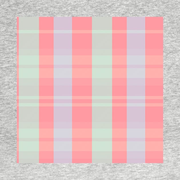 Pastel Aesthetic Evander 1 Hand Drawn Textured Plaid Pattern by GenAumonier